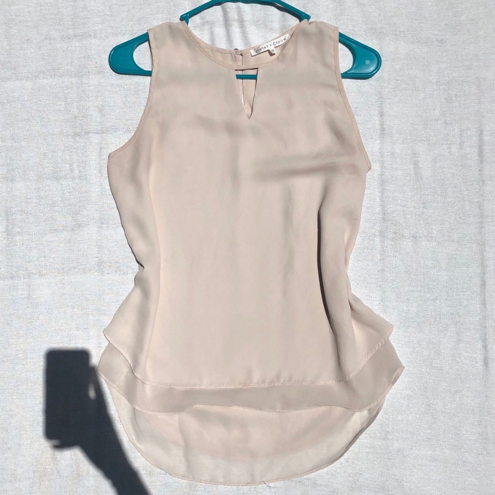 Violet + Claire Cream Flowy Blouse!